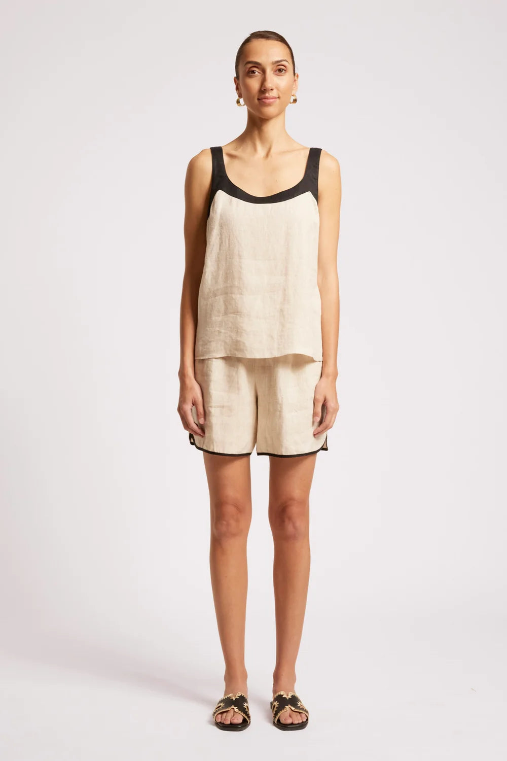 Maris Splice Tank - Tusk / Black