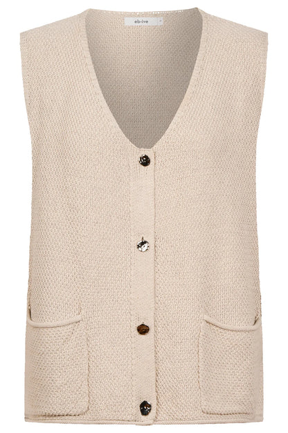 Maris Knit Vest - Tusk