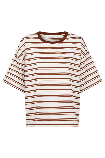 Paloma Striped Tshirt - Dune / White