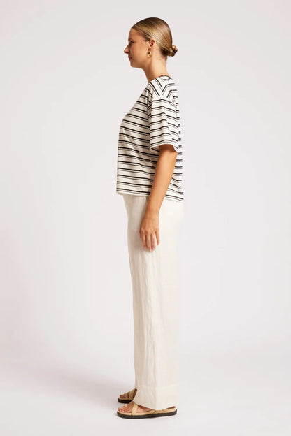 Paloma Striped Tshirt - Black / White