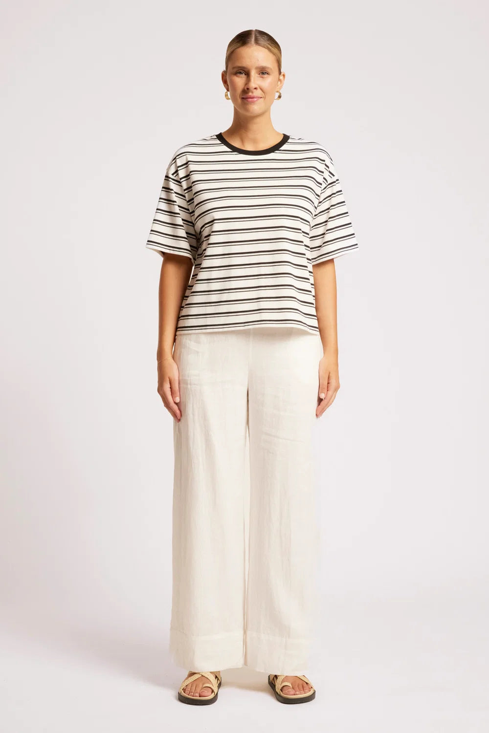 Paloma Striped Tshirt - Black / White