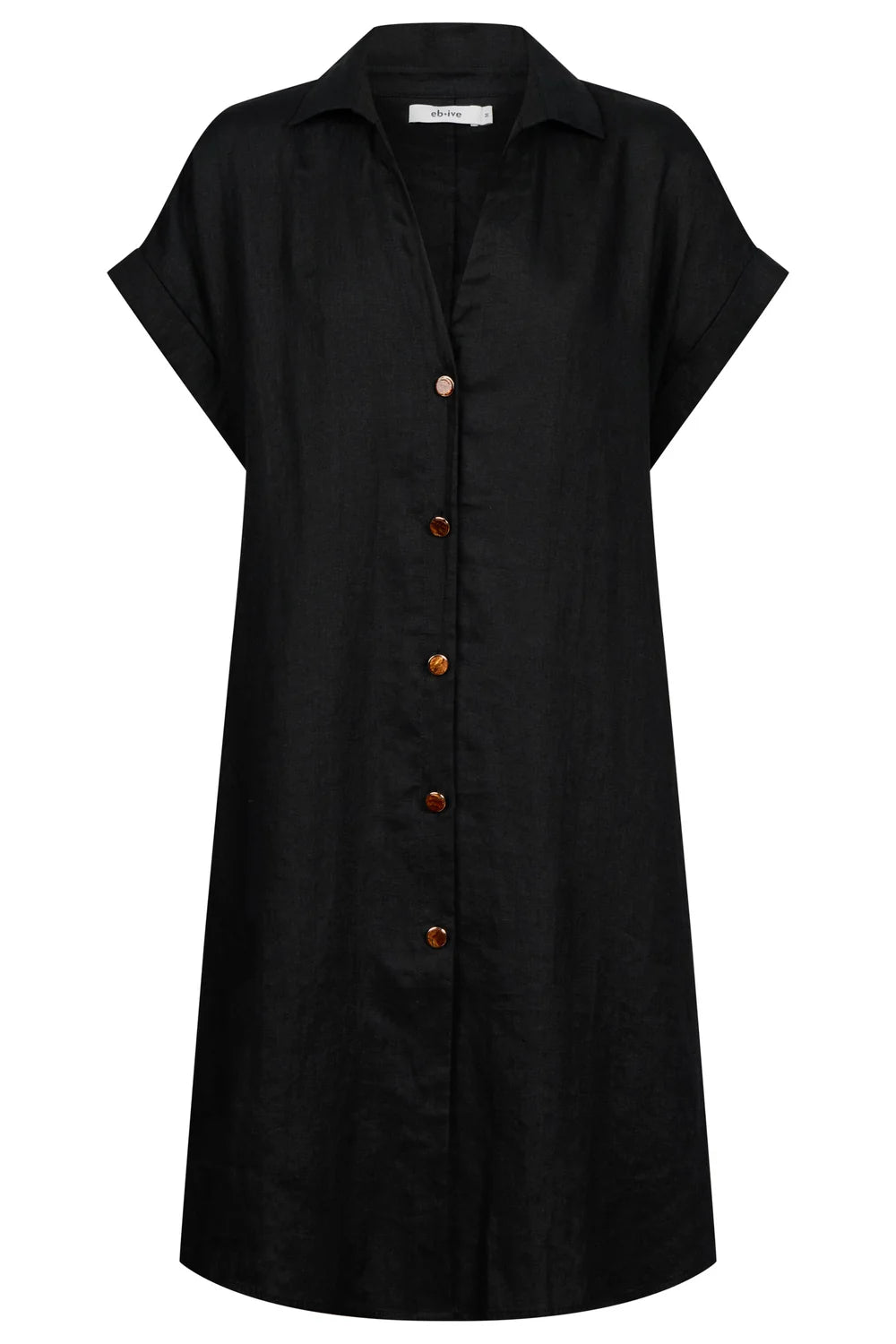 Maris Shirt Dress - Black