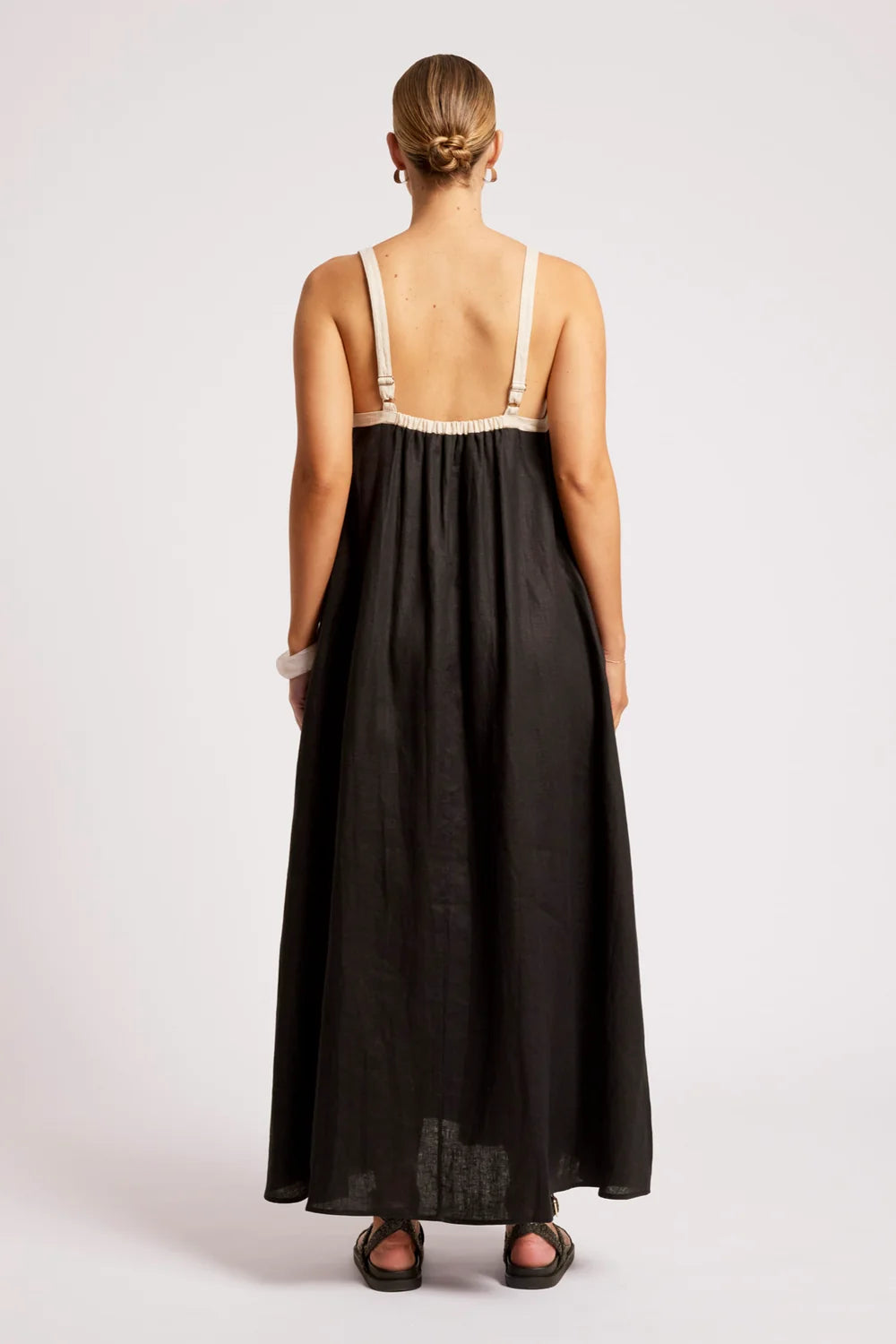 Maris Splice Tank Maxi Dress - Black / Tusk