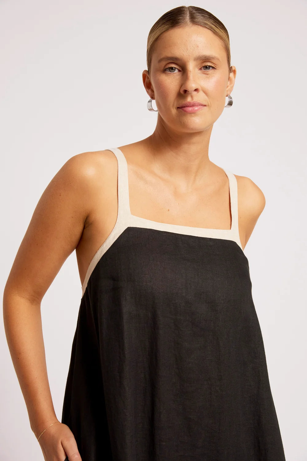 Maris Splice Tank Maxi Dress - Black / Tusk