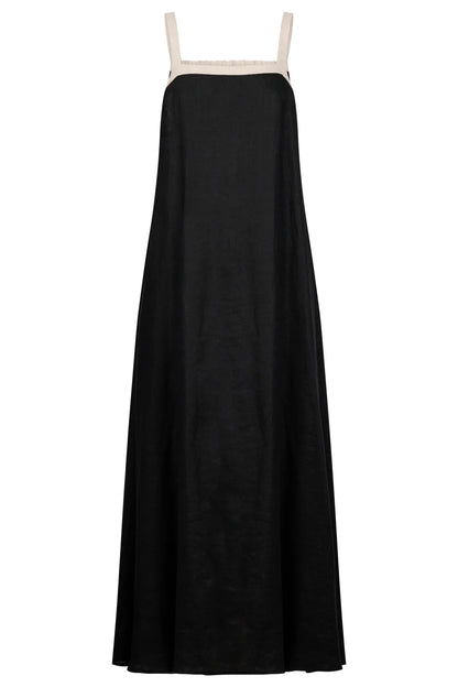 Maris Splice Tank Maxi Dress - Black / Tusk