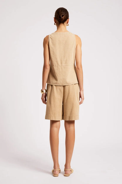 Dusk Denim Tank - Dune
