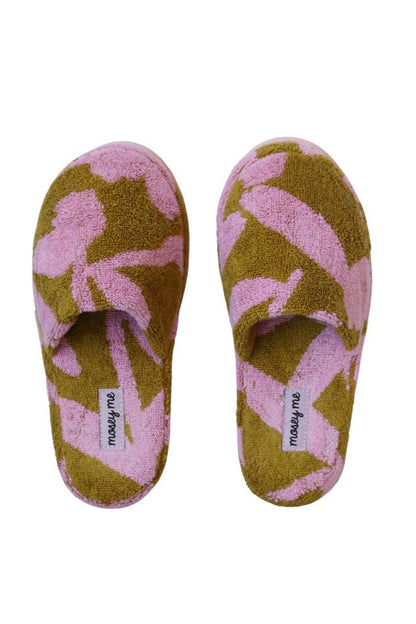 Mosey & Me Terry Slippers - Abstract