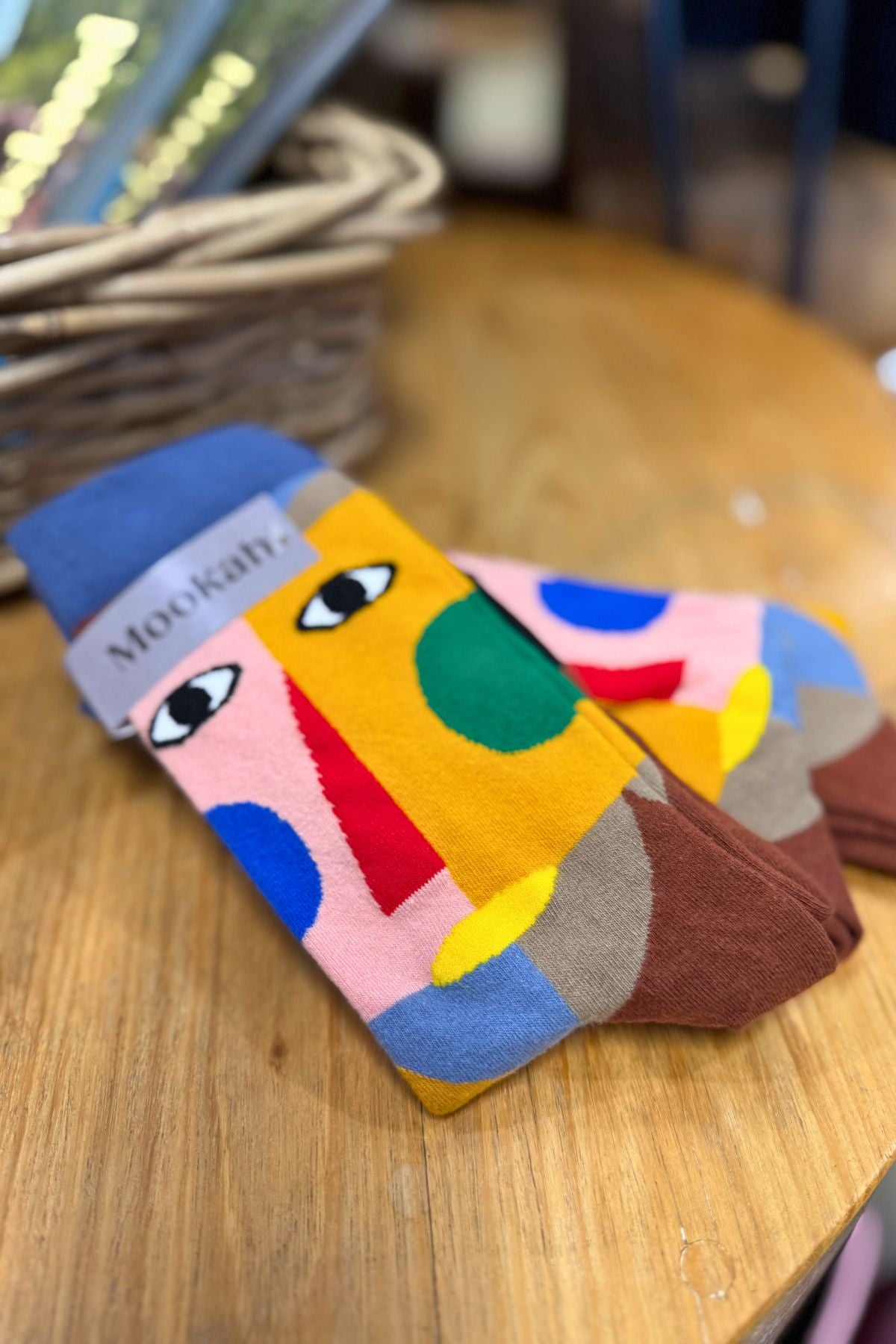 Abstract Faces Socks