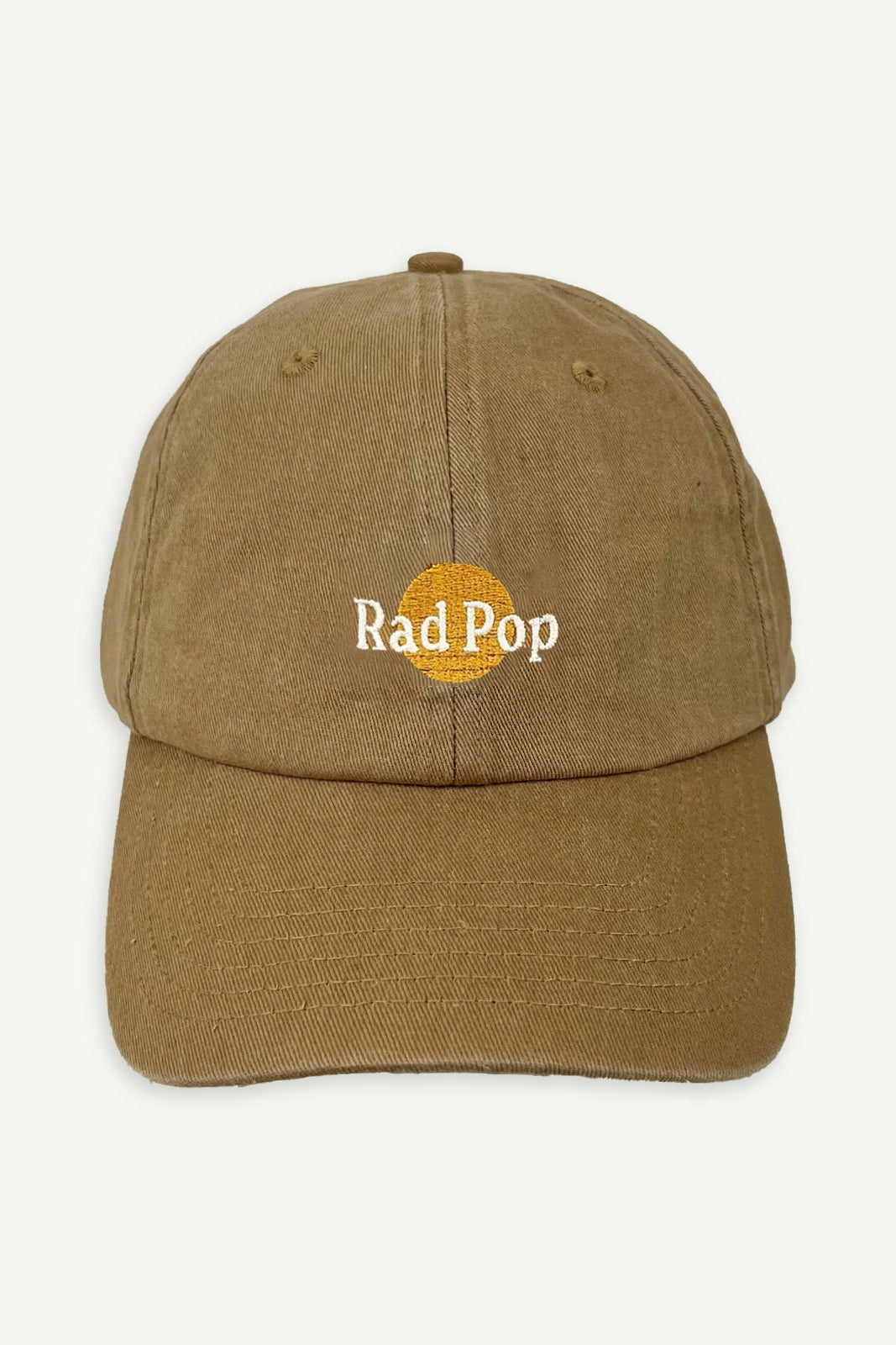Rad Pop Washed Baseball Cap - Desert Sand