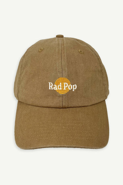 Rad Pop Washed Baseball Cap - Desert Sand