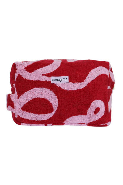 Terry Toiletry Bag - Ribbon