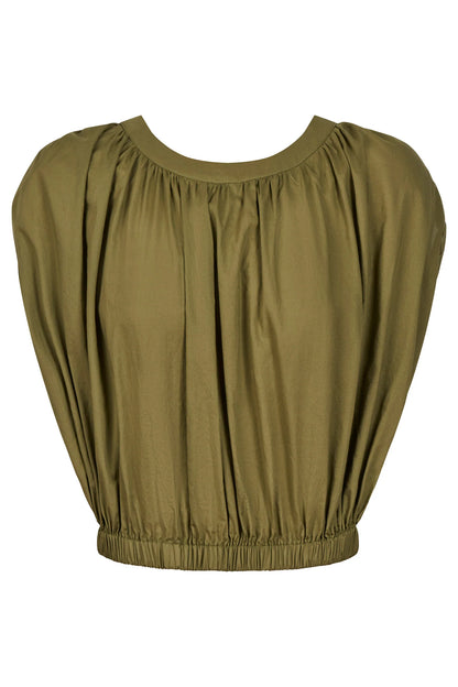 Rosa Reversible Crop Top - Sage