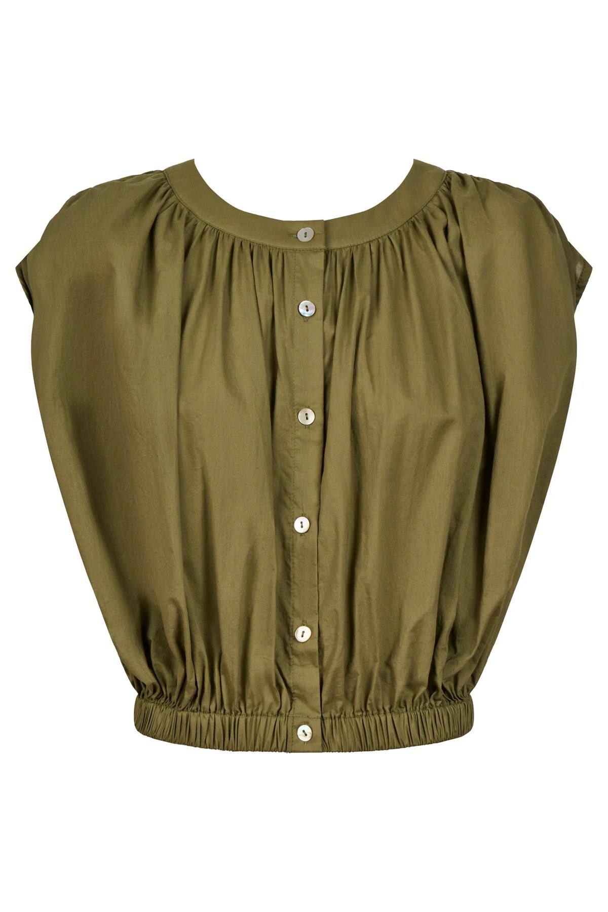 Rosa Reversible Crop Top - Sage