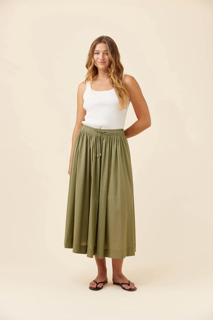 Rosa Maxi Skirt - Sage