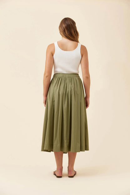 Rosa Maxi Skirt - Sage