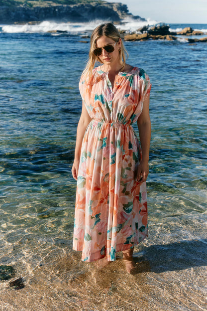 Rosa Reversible Maxi Dress - Floral