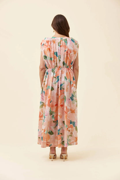 Rosa Reversible Maxi Dress - Floral