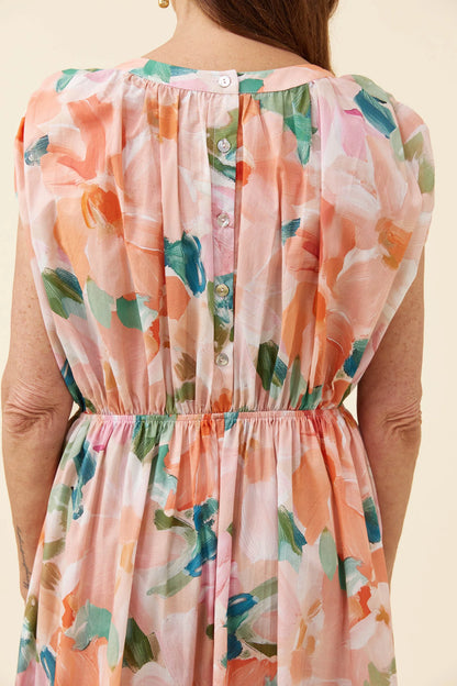 Rosa Reversible Maxi Dress - Floral