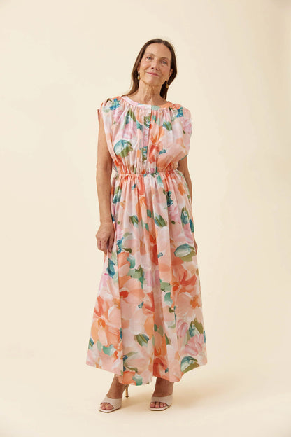 Rosa Reversible Maxi Dress - Floral