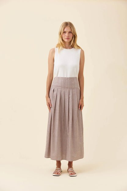 Lyndell Maxi Skirt - Taupe