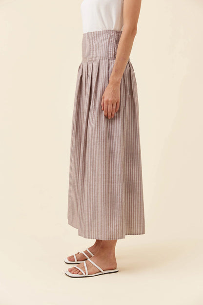 Lyndell Maxi Skirt - Taupe