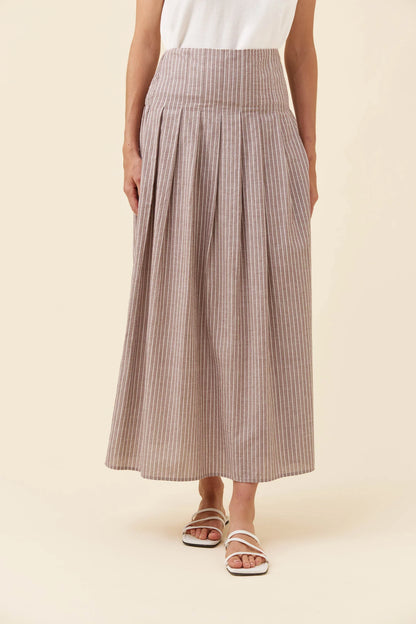 Lyndell Maxi Skirt - Taupe