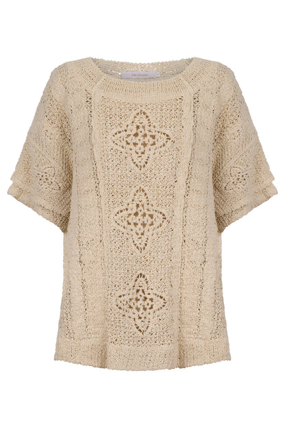 Maggie Crochet Top - Canvas