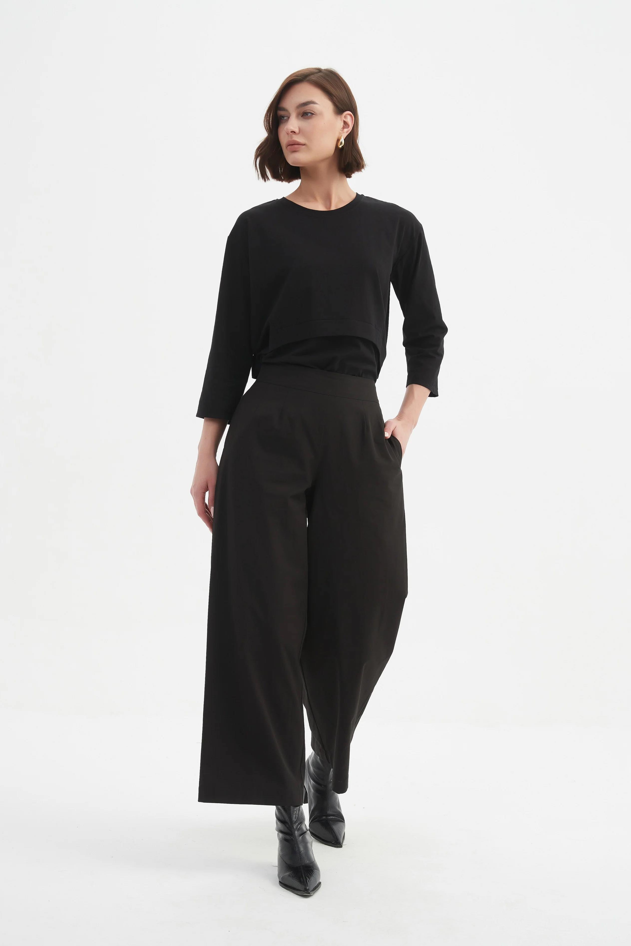 Long Classic Trouser - Black
