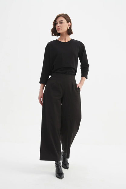 Long Classic Trouser - Black