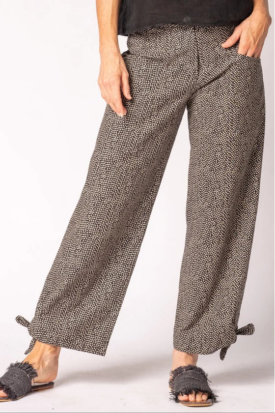 Delara Cotton Pants - Onyx