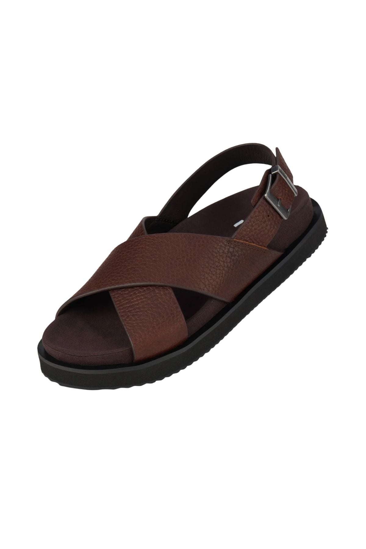 Rhodes Cross Sandal - Chocolate