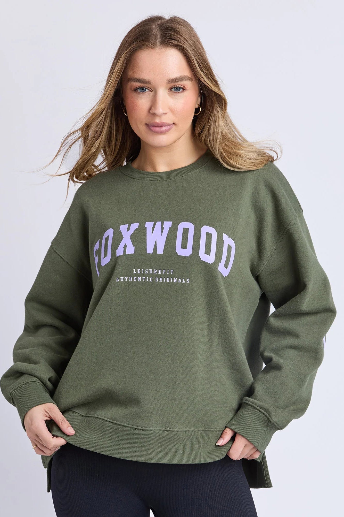 Foxwood Interval Crew -Khaki/Lilac