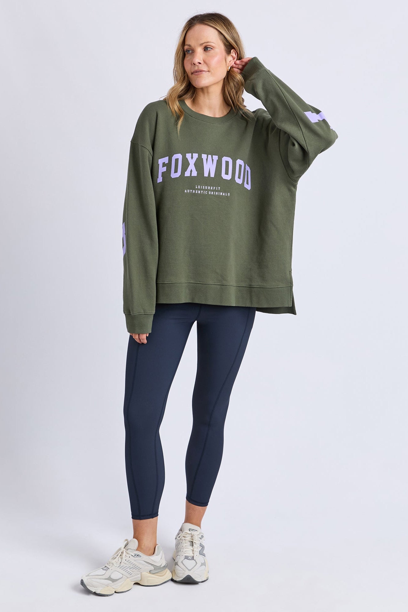 Foxwood Interval Crew -Khaki/Lilac