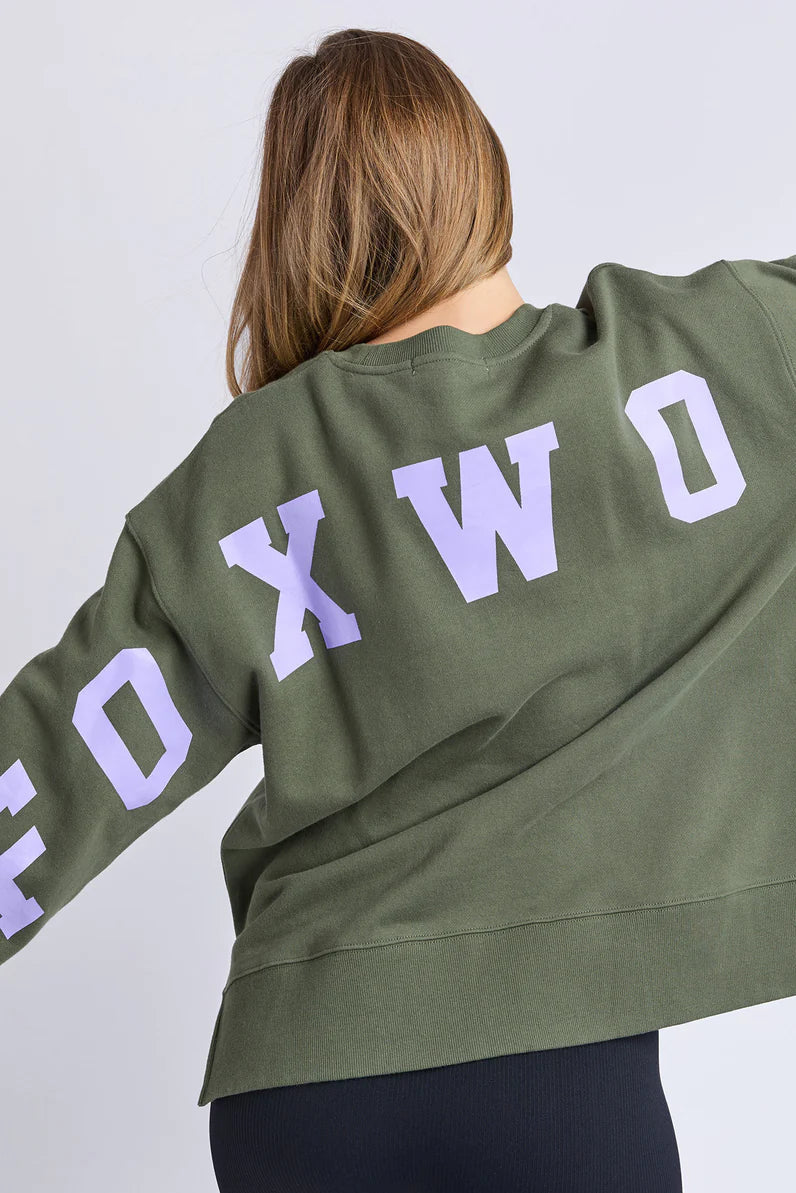 Foxwood Interval Crew -Khaki/Lilac