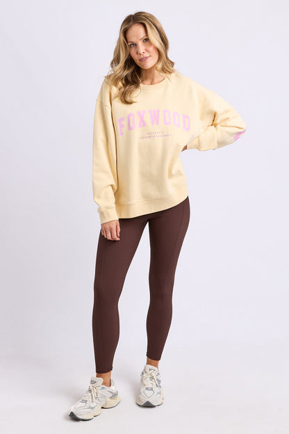 Foxwood Interval Crew - Lemon/Pink