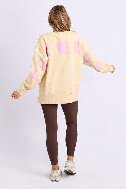 Foxwood Interval Crew - Lemon/Pink