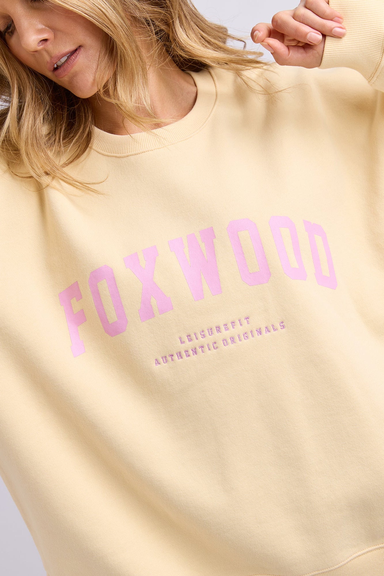 Foxwood Interval Crew - Lemon/Pink
