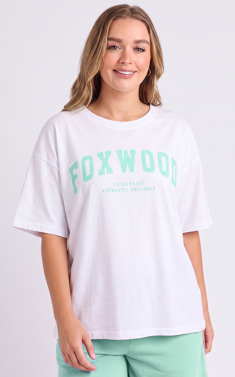 Foxwood Interval Tee - Wht/Mint