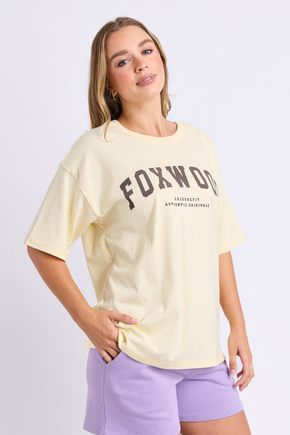 Foxwood Interval Tee - Butter/Choc