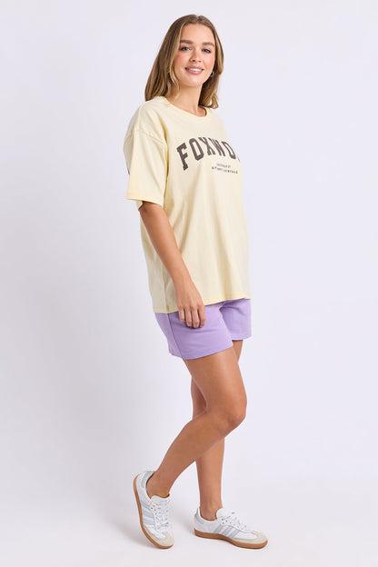 Foxwood Interval Tee - Butter/Choc