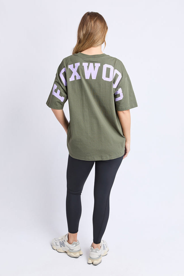 Interval Tee - Khaki/Lilac