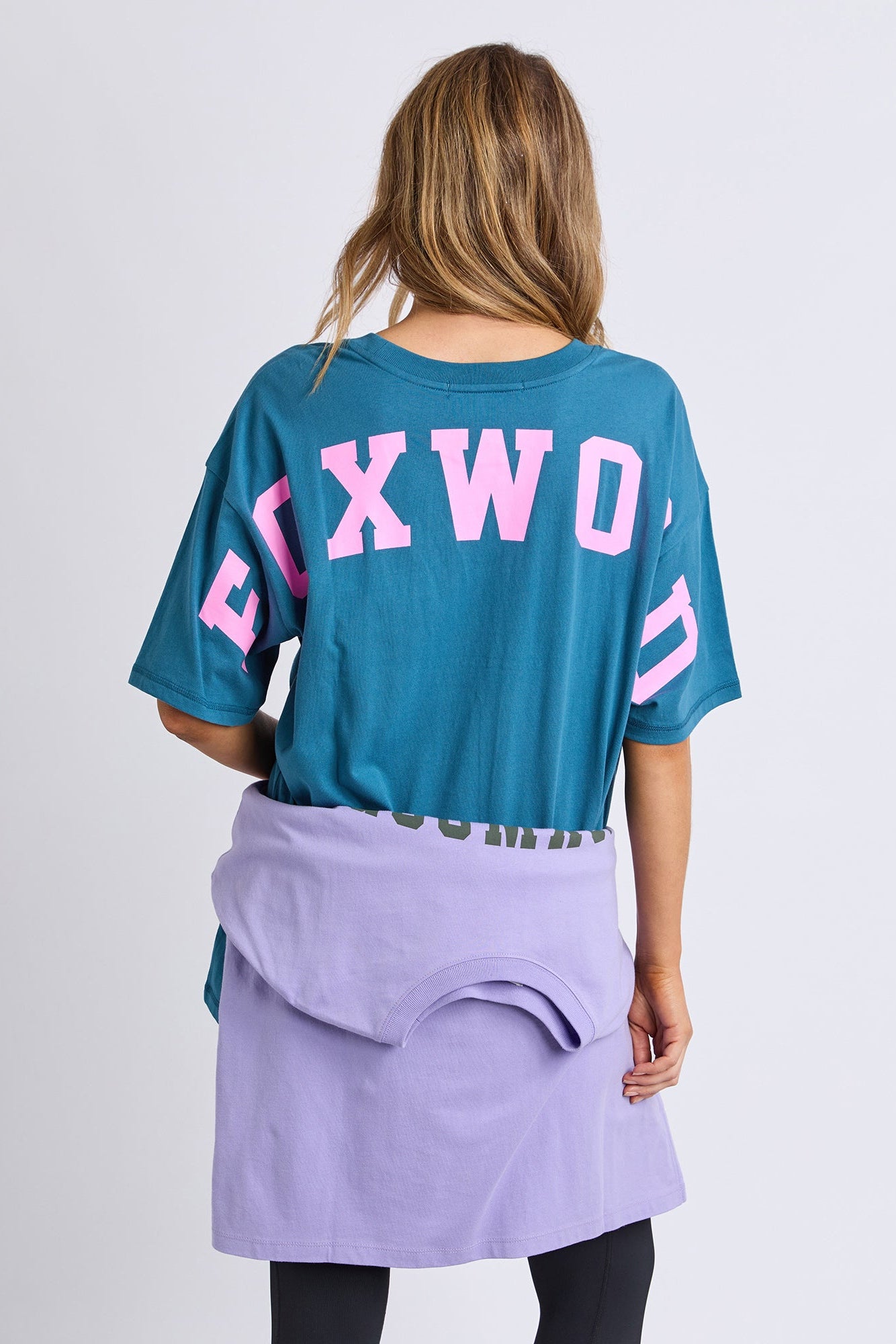 Foxwood Interval Tee - Ocean/Pink