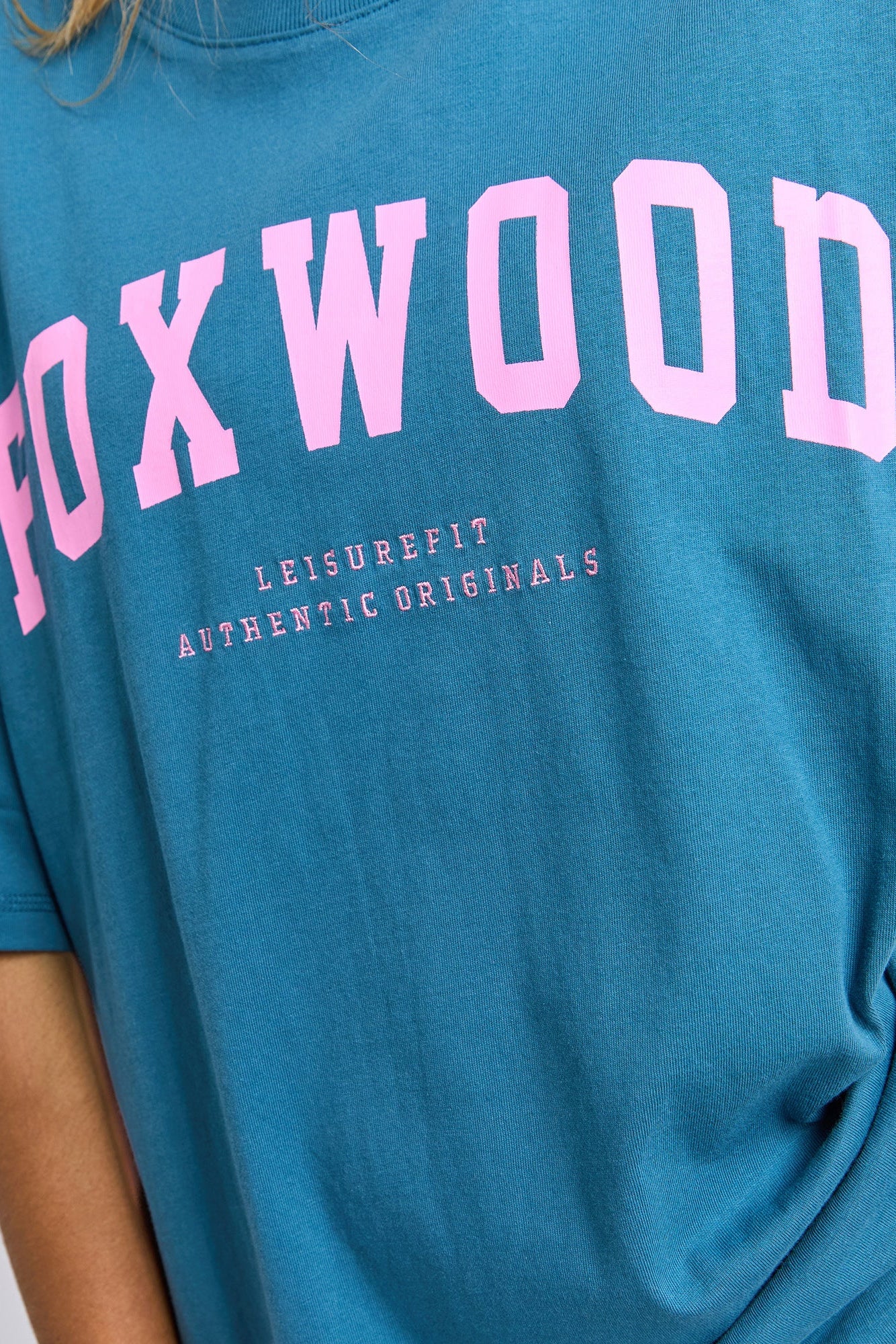 Foxwood Interval Tee - Ocean/Pink