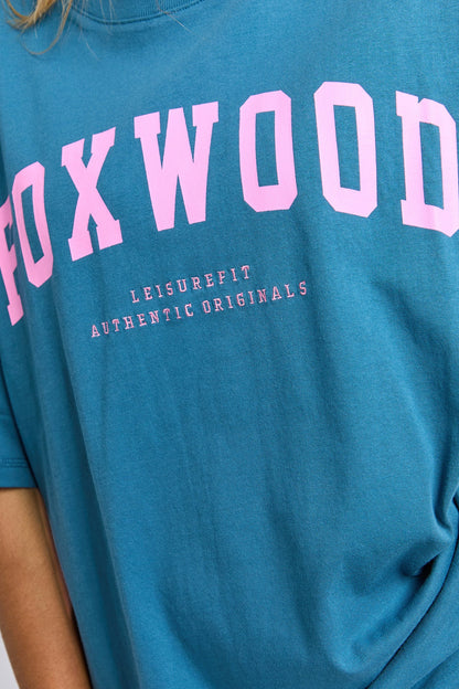 Foxwood Interval Tee - Ocean/Pink