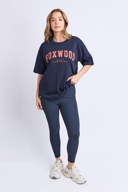 Interval Tee - Navy/Orange
