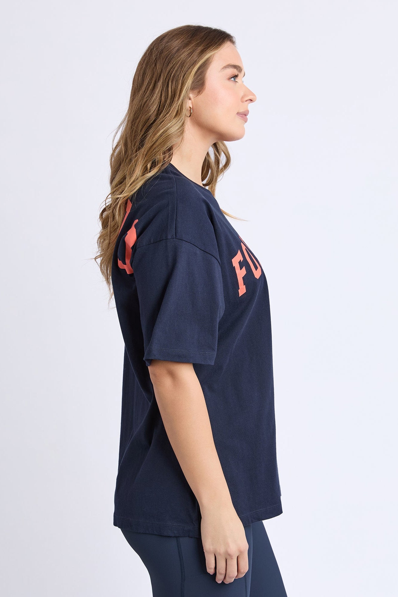 Interval Tee - Navy/Orange