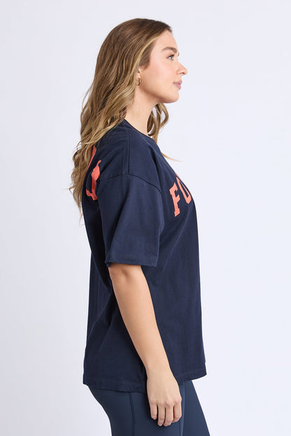 Interval Tee - Navy/Orange