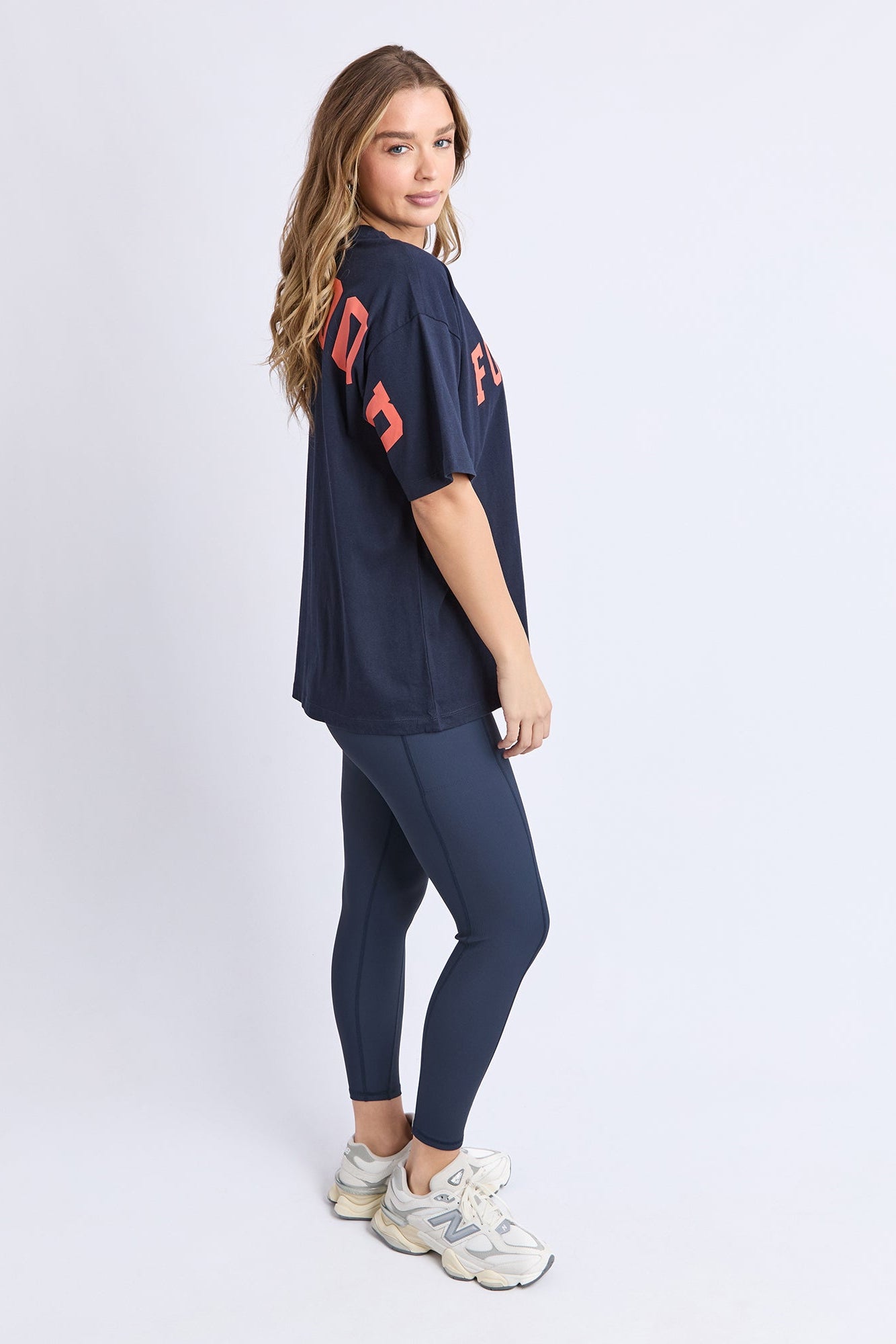 Interval Tee - Navy/Orange