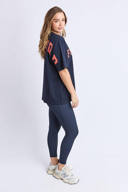 Interval Tee - Navy/Orange