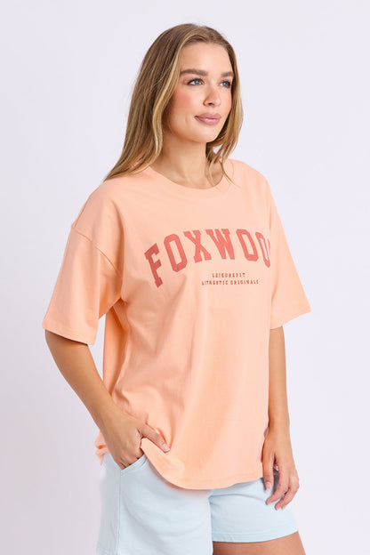 Foxwood Interval Tee - Neon Peach